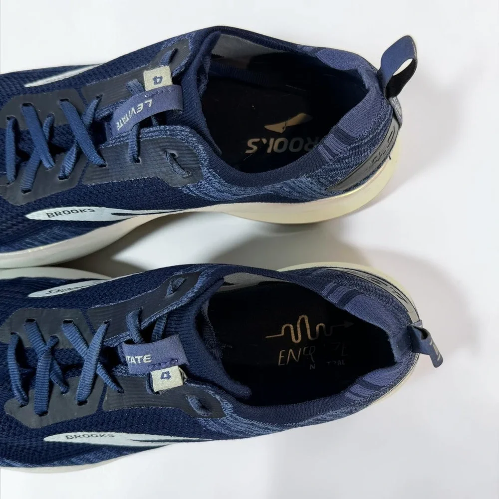 Brooks Levitate 4.0 Men's Navy Running Shoes Size 12 Excellent Energize Knit
